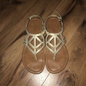 Kelly & Katie gold sandals